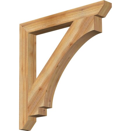 Ekena Millwork Imperial Slat Rough Sawn Bracket, Western Red Cedar, 4"W x 36"D x 36"H BKT04X36X36IMP06RWR